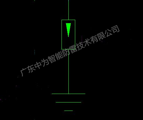 浪涌保護器的電氣符號是什么，在系統圖紙中怎么表示？