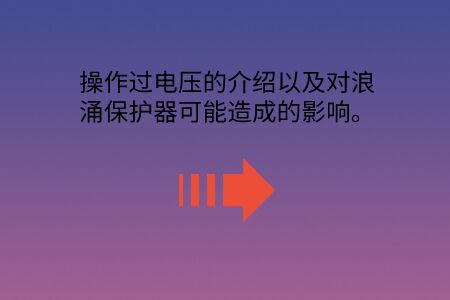 操作過電壓的介紹以及對浪涌保護器可能造成的影響。