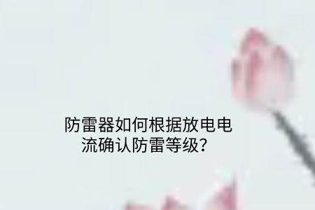 防雷器如何根據放電電流確認防雷等級？