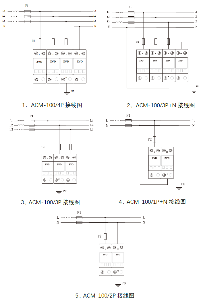 100kA浪涌保護(hù)器 ACM-100